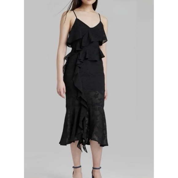 wild fable Dresses & Skirts - Wild Fable Women's Ruffle Midi Dress Yellow Size XXL